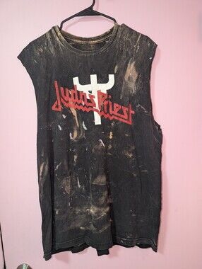 Judas Priest Distressed Muscle Shirt